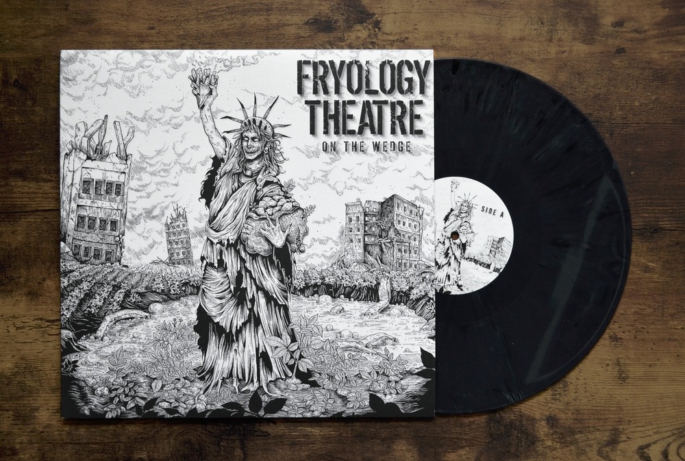 vinyl album artwork for punk band The Fryology Theatre